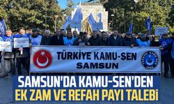 Samsun'da Türkiye Kamu-Sen’den ek zam ve refah payı talebi