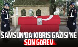 Samsun'da Kıbrıs Gazisi Orhan Atlı'ya son görev