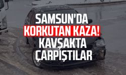 Samsun'da korkutan kaza! Kavşakta çarpıştılar