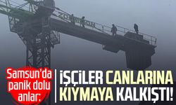 Samsun’da panik dolu anlar: İşçiler canlarına kıymaya kalkıştı