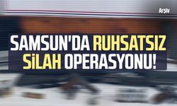 Samsun'da ruhsatsız silah operasyonu!  4 adet ele geçirildi