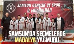 Samsun'da seçmelerde madalya yağmuru
