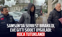 Samsun'da serbest bırakıldı, eve gitti şiddet uyguladı: Koca tutuklandı