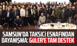Samsun'da taksici esnafından dayanışma: Hacı Eyüb Güler'e tam destek