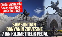 Samsun’dan dünyanın zirvesine 7 bin kilometrelik pedal