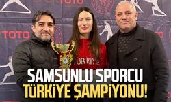 Samsunlu milli sporcu Nisanur Erbil Türkiye Şampiyonu!
