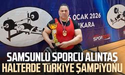 Samsunlu sporcu Kaner Alıntaş halterde Türkiye şampiyonu
