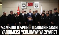 Samsunlu sporculardan Bakan Yardımcısı Yerlikaya'ya ziyaret