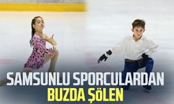Samsunlu sporculardan buzda şölen