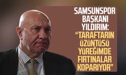 Samsunspor Başkanı Yüksel Yıldırım: "Taraftarın üzüntüsü yüreğimde fırtınalar koparıyor"