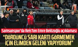 Samsunspor'da Thomas Reis'ten Emre Belözoğlu açıklaması