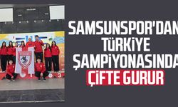 Samsunspor'dan Türkiye şampiyonasında çifte gurur