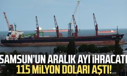 Samsun’un aralık ayı ihracatı 115 milyon doları aştı!