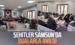 Şehitler Samsun’da dualarla anıldı