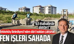 Tekkeköy Belediyesi'nden dört koldan çalışma! Fen İşleri sahada
