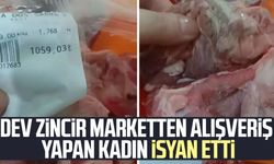 Dev zincir marketten alışveriş yapan kadın isyan etti