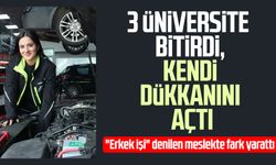 3 üniversite bitirdi, kendi dükkanını açtı