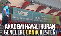 Akademi hayali kuran gençlere Canik desteği