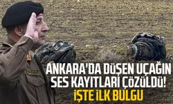 Ankara'da düşen uçağın ses kayıtları çözüldü! İşte ilk bulgu