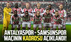 Antalyaspor - Samsunspor maçında 11'ler belli oldu!