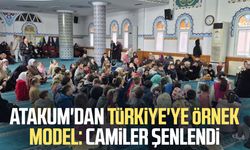 Atakum'dan Türkiye'ye örnek model: Camiler şenlendi