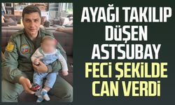 Ayağı takılıp düşen astsubay feci şekilde can verdi