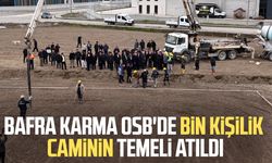 Bafra Karma OSB'de bin kişilik caminin temeli atıldı