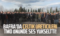 Bafra'da çeltik üreticileri TMO önünde ses yükseltti!