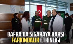 Bafra'da sigaraya karşı farkındalık etkinliği