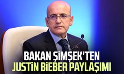 Bakan Şimşek'ten Justin Bieber paylaşımı