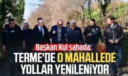 Başkan Şenol Kul sahada: Terme'de o mahallede yollar yenileniyor