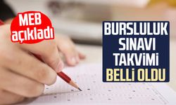 Bursluluk sınavı takvimi belli oldu