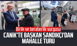 Canik’te Başkan İbrahim Sandıkçı’dan mahalle turu