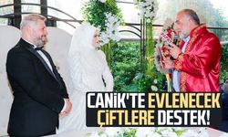 Canik'te evlenecek çiftlere destek!