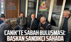 Canik'te sabah buluşması: Başkan İbrahim Sandıkçı sahada