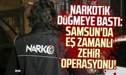 Düğmeye basıldı: Samsun'da eş zamanlı zehir operasyonu!