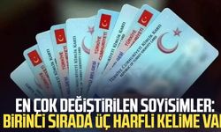 En çok değiştirilen soyisimler: Birinci sırada üç harfli kelime var