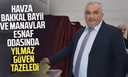 Havza Bakkal Bayii ve Manavlar Esnaf Odasında Vahit Yılmaz güven tazeledi