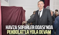 Havza Şoförler Odası’nda Ertuğrul Pekbolat’la yola devam