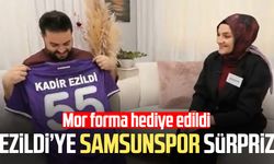 Kadir Ezildi’ye Samsunspor sürprizi: Mor forma hediye edildi