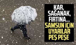 Kar, fırtına, sağanak... Samsun için uyarılar peş peşe