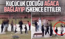 Küçücük çocuğu ağaca bağlayıp işkence ettiler