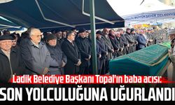 Ladik Belediye Başkanı Adnan Topal'ın baba acısı: Son yolculuğuna uğurlandı