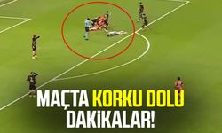 Ambulansla oyundan çıktı: Maçta korku dolu dakikalar!