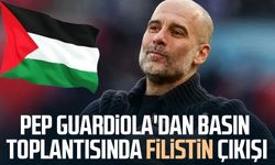Pep Guardiola'dan basın toplantısında Filistin çıkışı