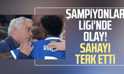 Şampiyonlar Ligi'nde olay! Sahayı terk etti