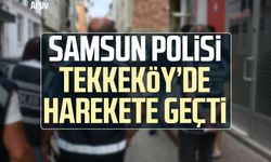 Samsun polisi Tekkeköy’de harekete geçti