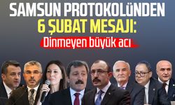 Samsun protokolünden 6 Şubat mesajı: Dinmeyen büyük acı