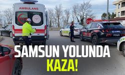 Samsun-Sinop yolunda kaza: Sürücü yaralandı