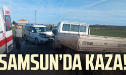 Samsun Bafra'da kaza: 2 yaralı!